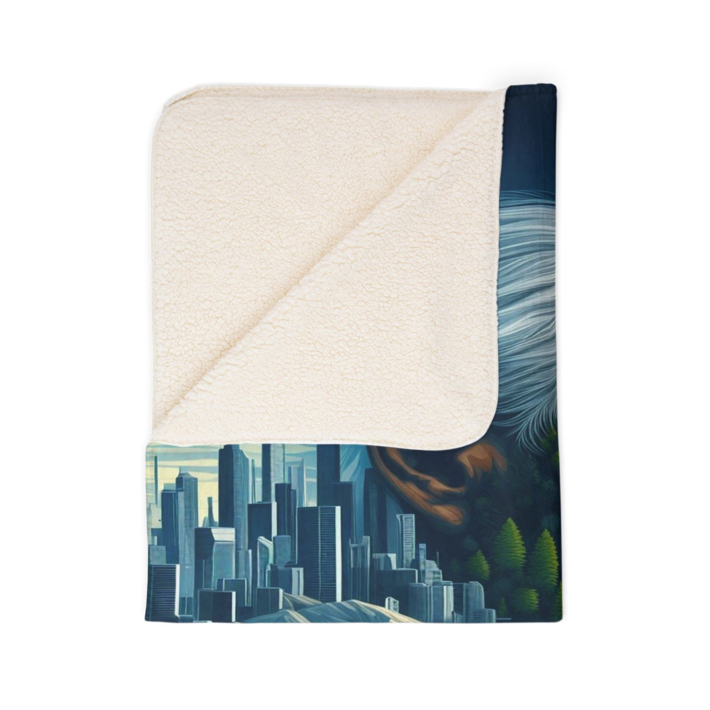 Whispers of the Ancestors Fleece Sherpa Blanket