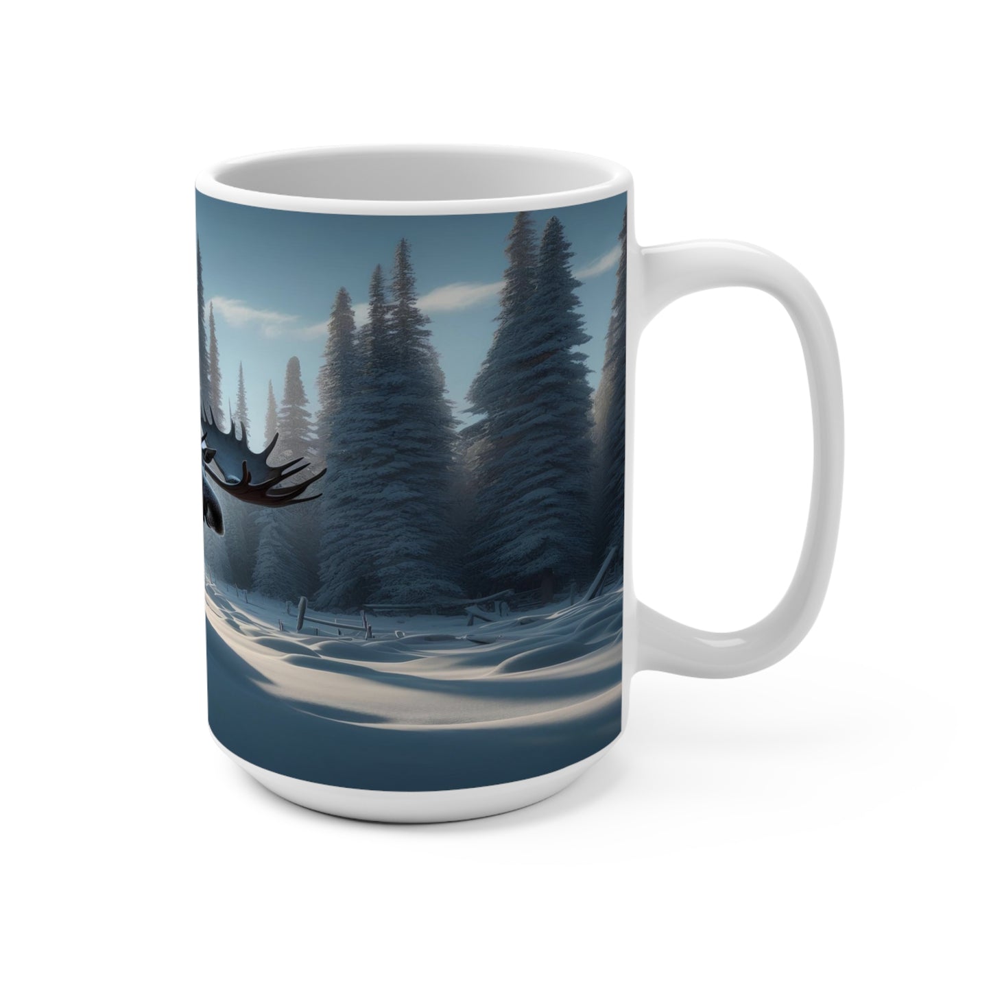 Snowy Bull Mug 15oz
