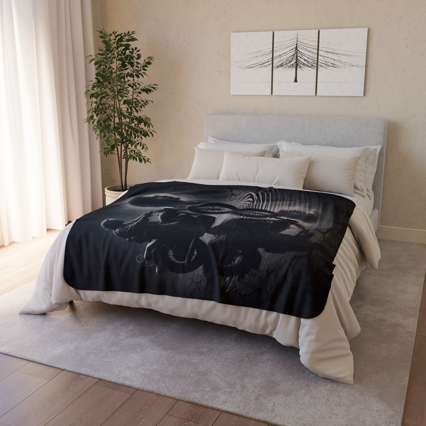 Riders purgatory Fleece Sherpa Blanket