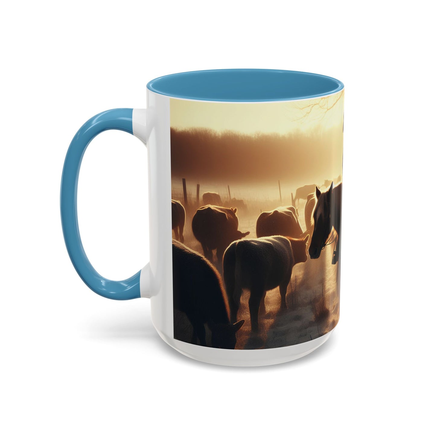 cowboys morning Accent Coffee Mug (11, 15oz)