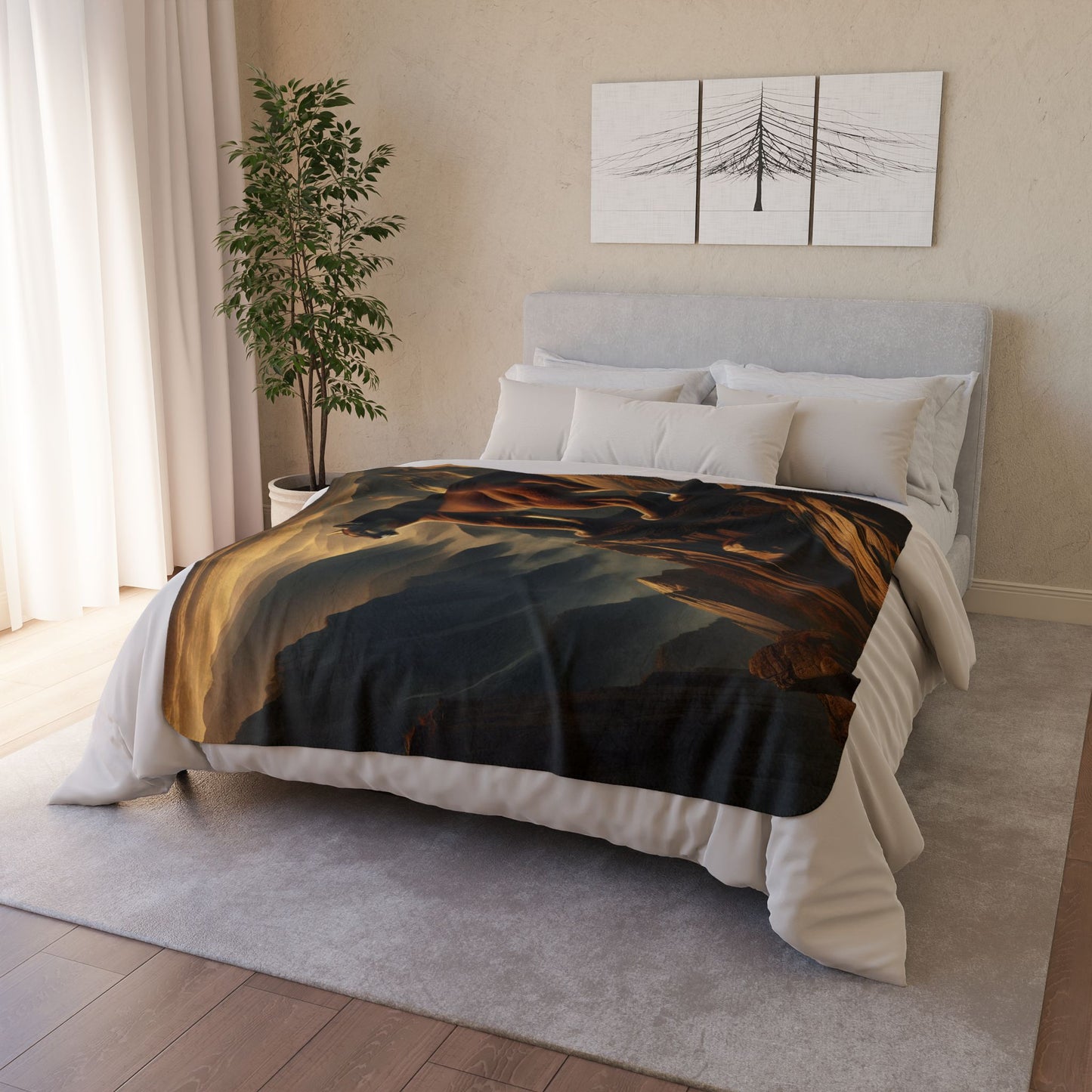 Cliff's Watch Fleece Sherpa Blanket