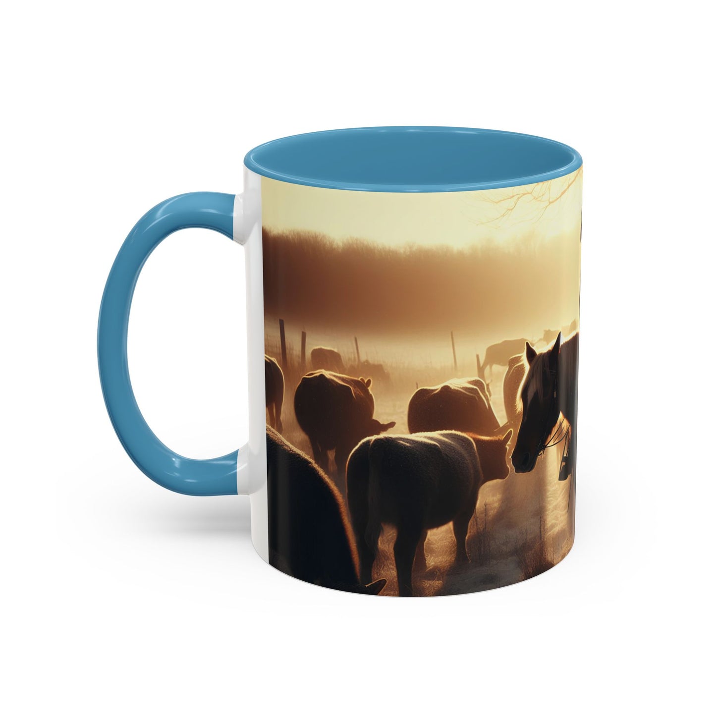 cowboys morning Accent Coffee Mug (11, 15oz)