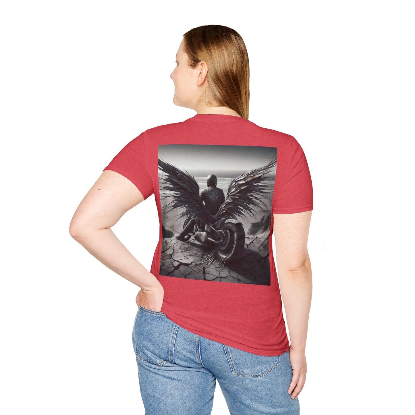 metal rider lonley desert Unisex Softstyle T-Shirt