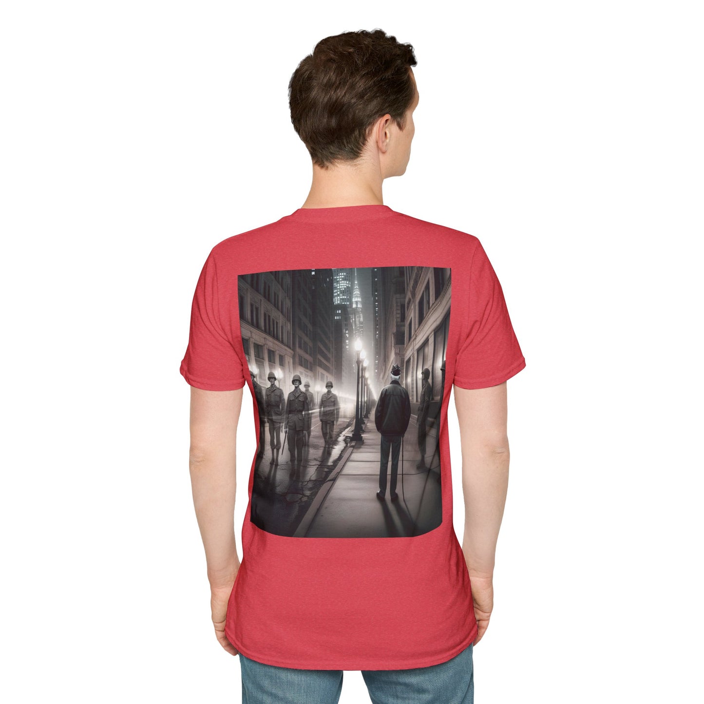 Ghost of a veteran Unisex Softstyle T-Shirt
