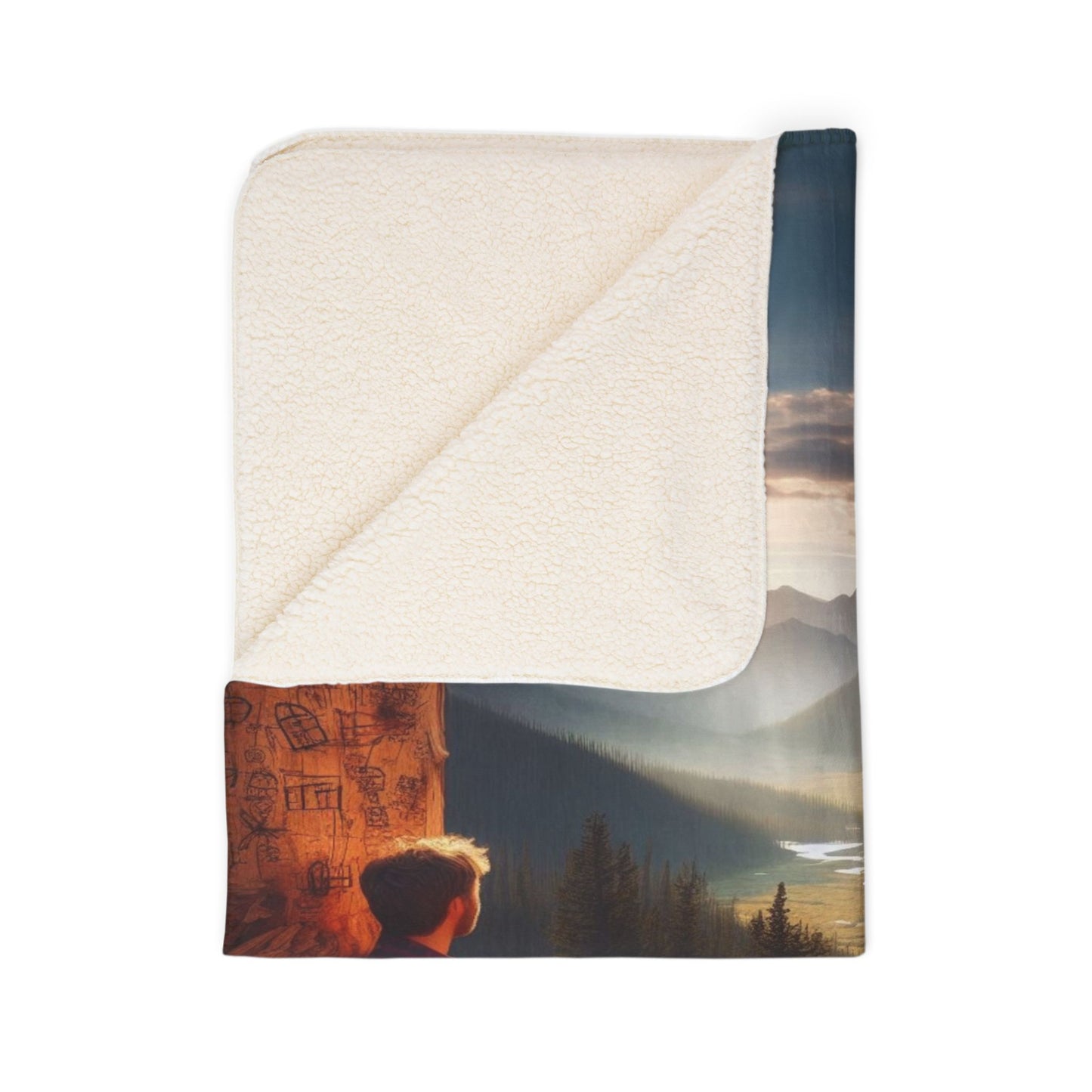 hunting trails serenity Fleece Sherpa Blanket