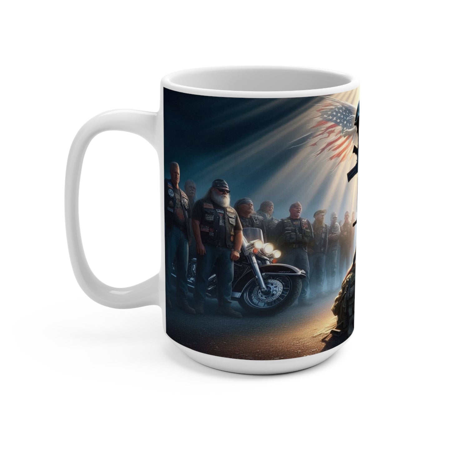 angels amongst warriors Mug 15oz