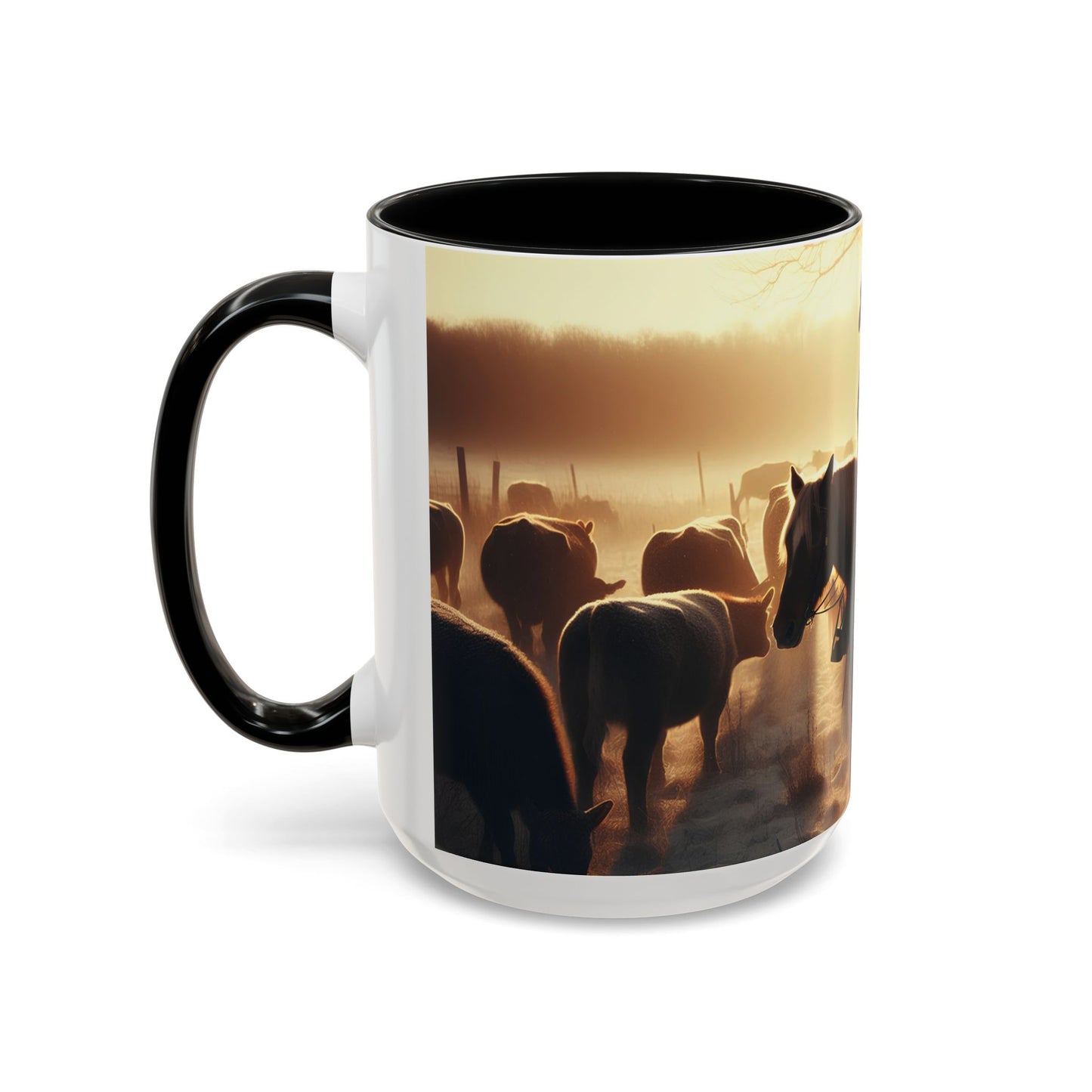 cowboys morning Accent Coffee Mug (11, 15oz)