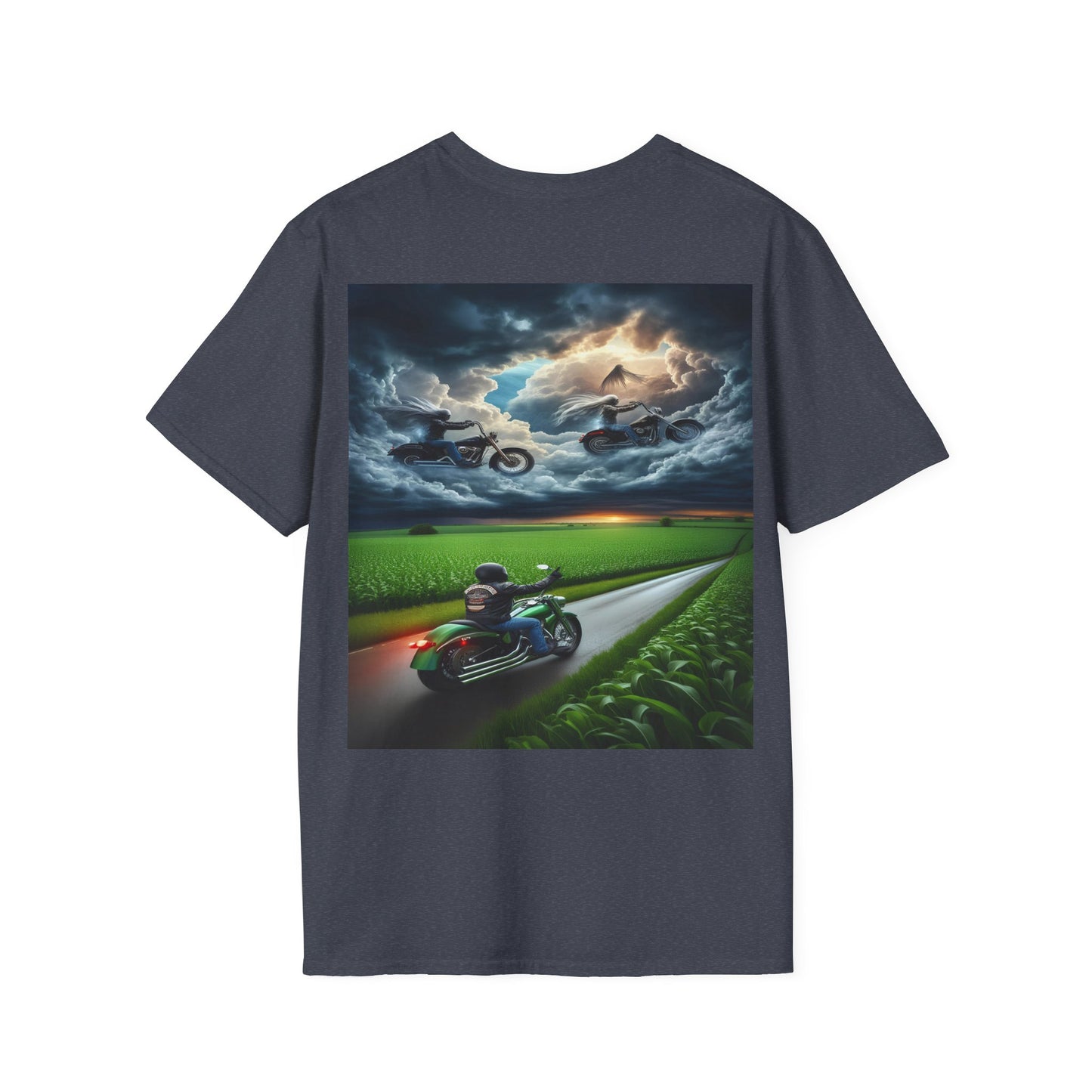 riders above Unisex Softstyle T-Shirt
