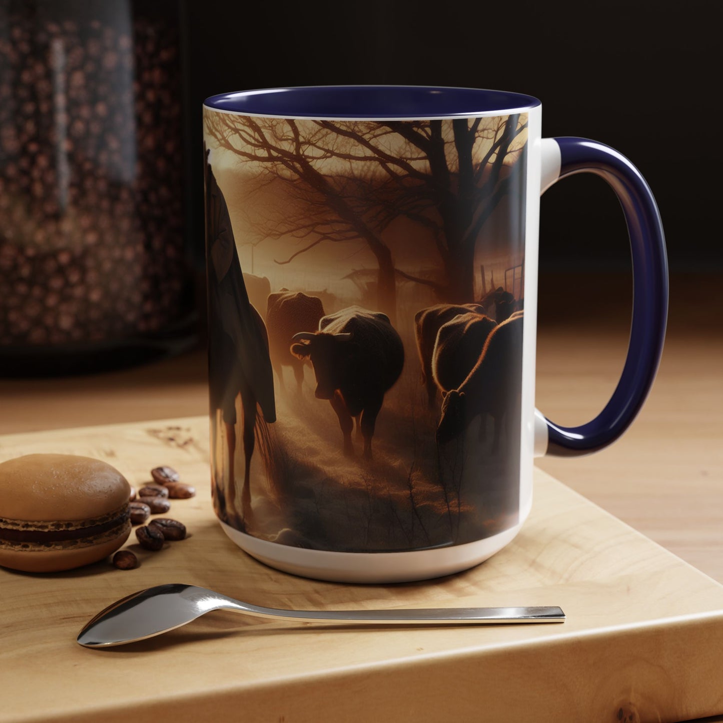cowboys morning Accent Coffee Mug (11, 15oz)