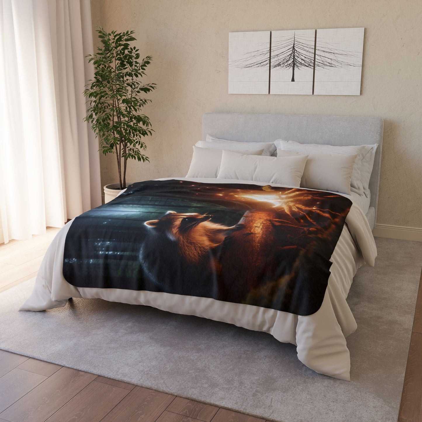 Campfire Bandit Fleece Sherpa Blanket