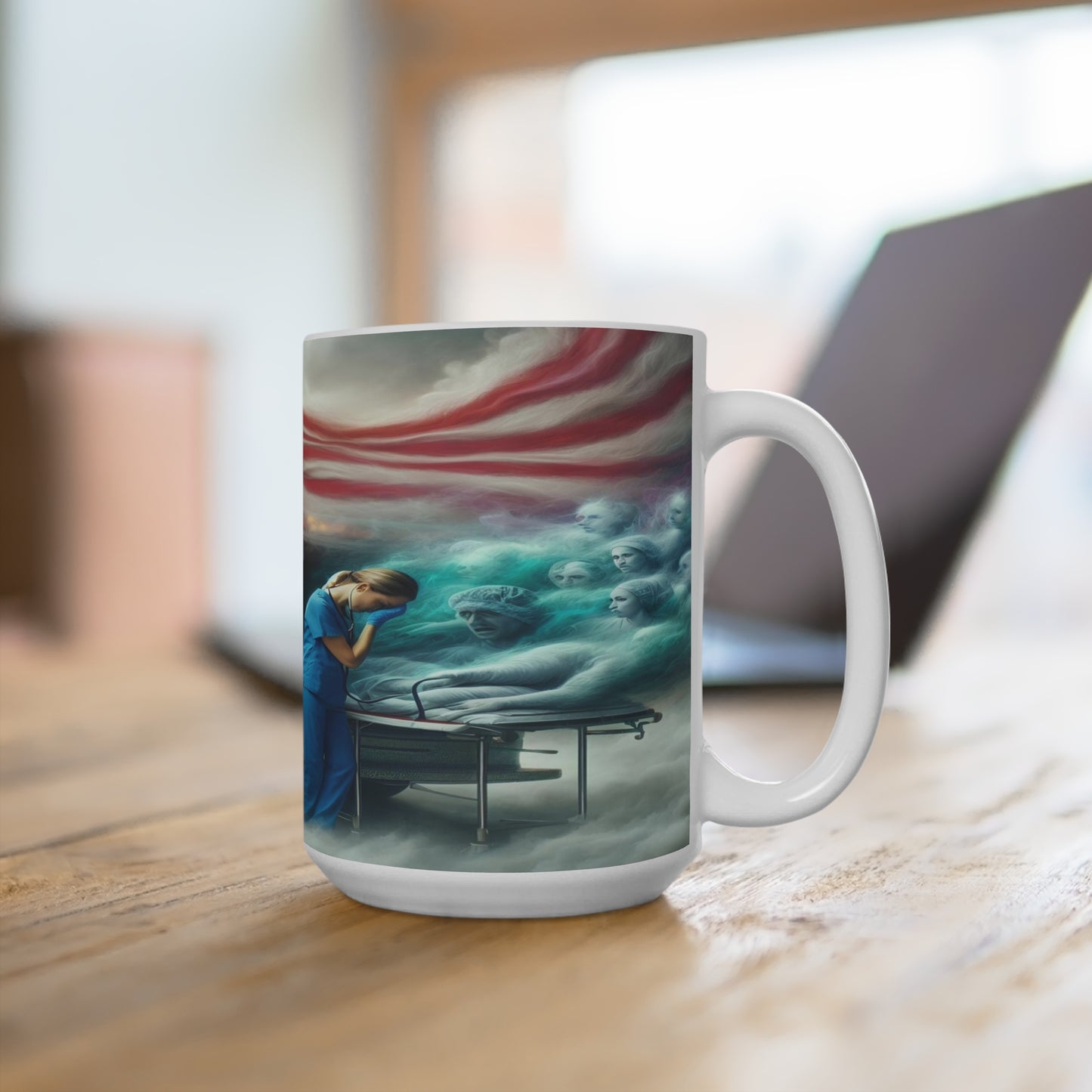 ghost of the job Mug 15oz