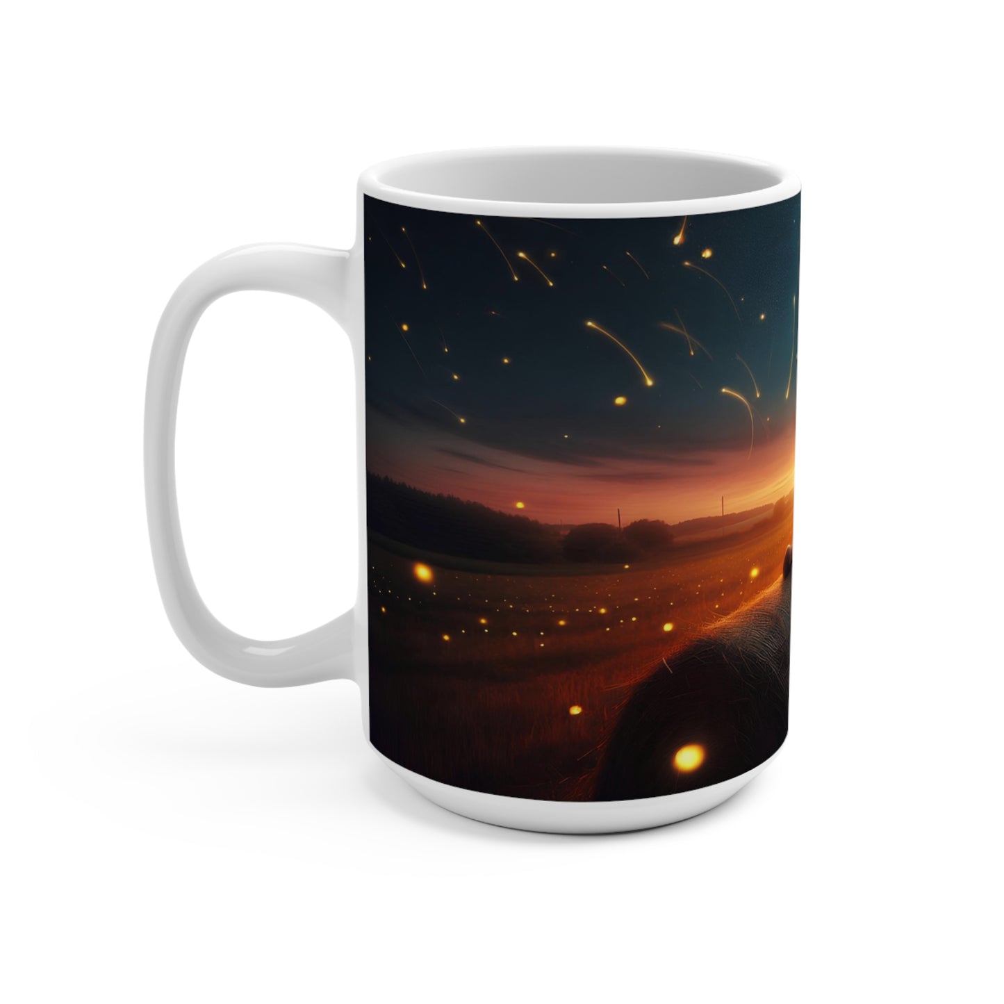 hay-bail nights Mug 15oz