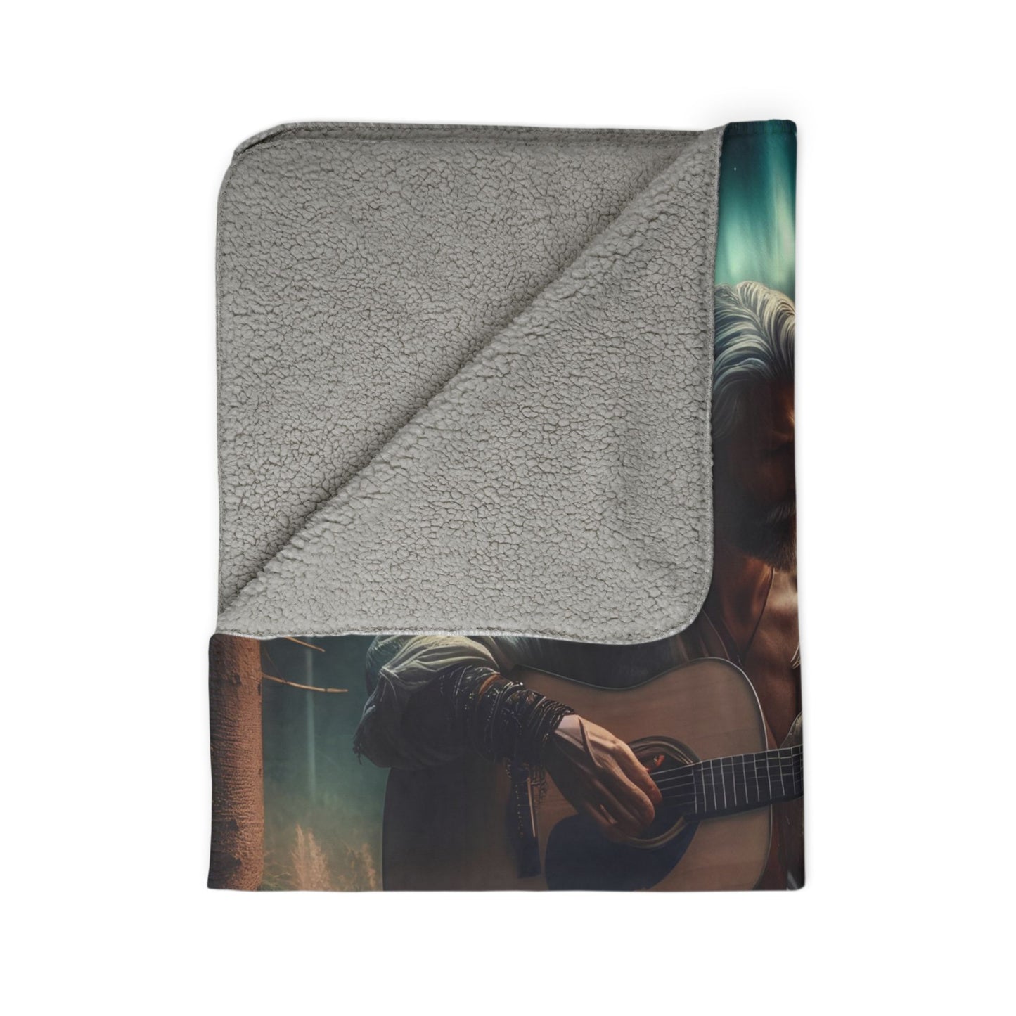 Aurora Serenade Fleece Sherpa Blanket
