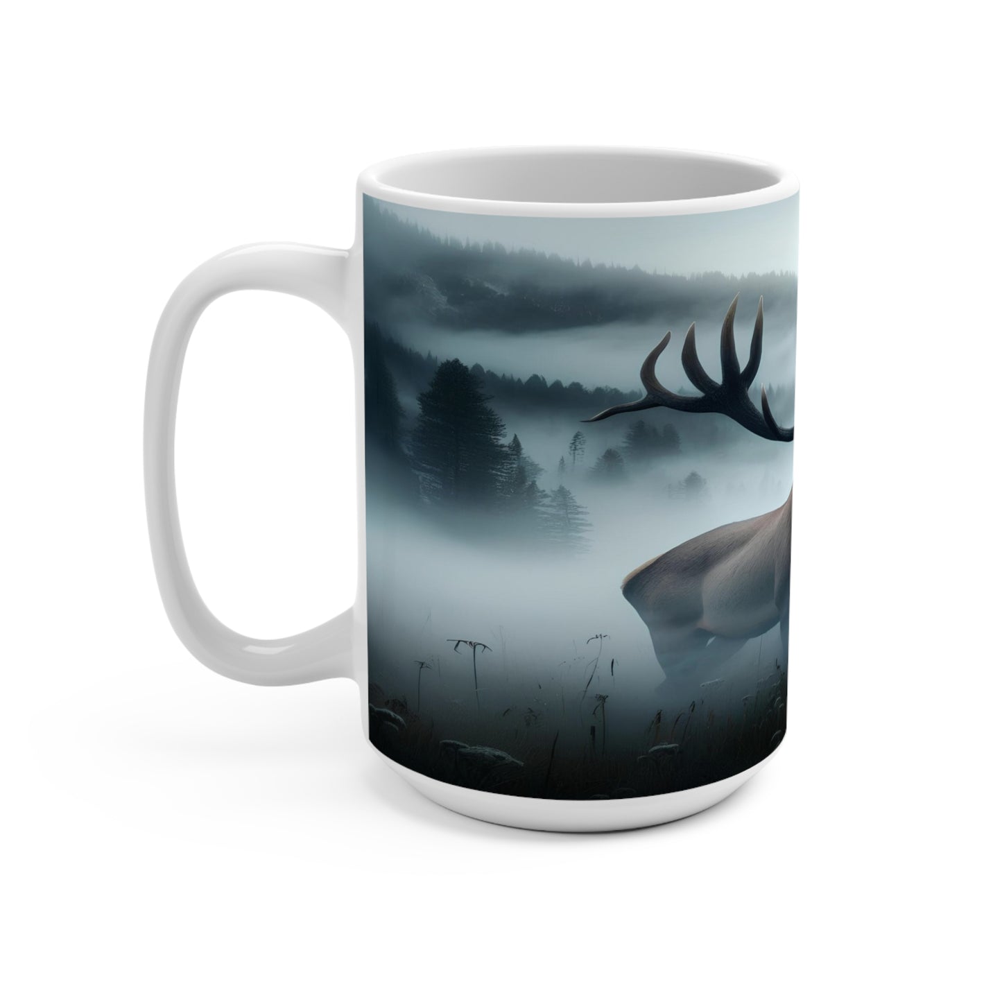 Snowbound Elk Mug 15oz