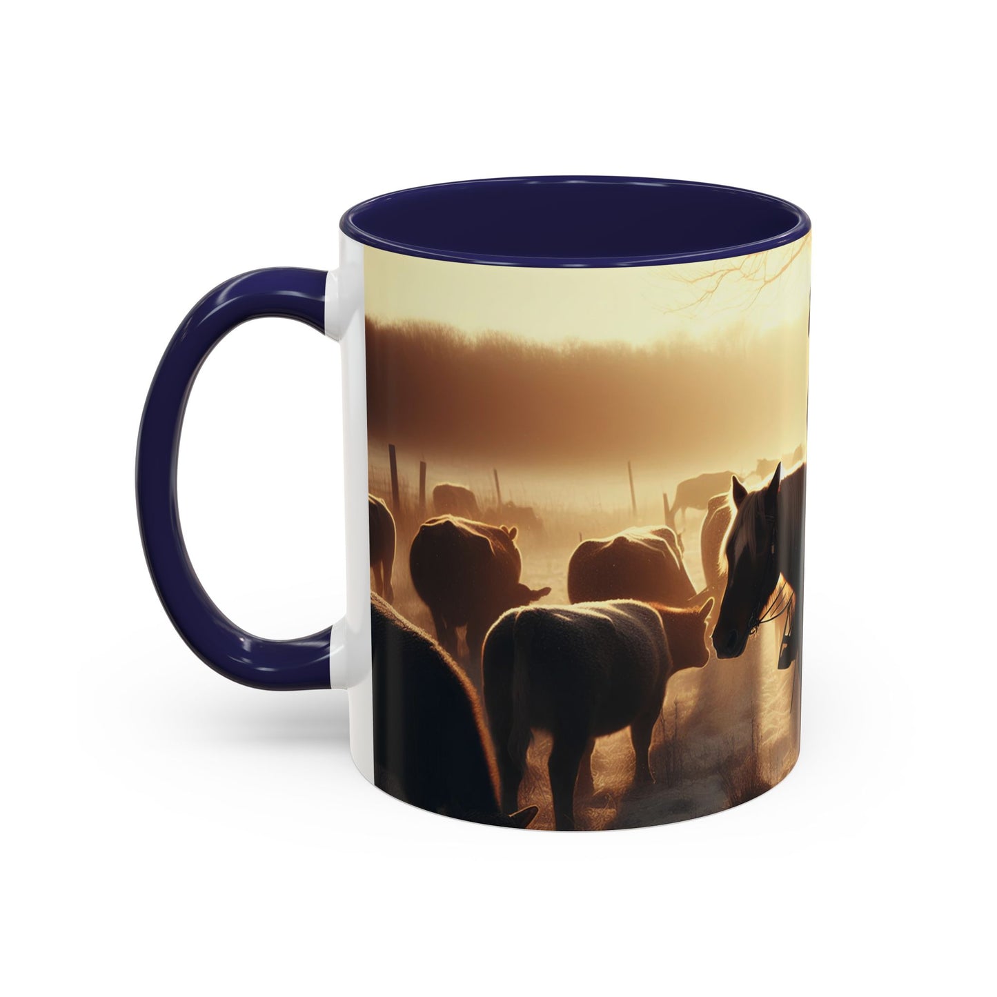 cowboys morning Accent Coffee Mug (11, 15oz)