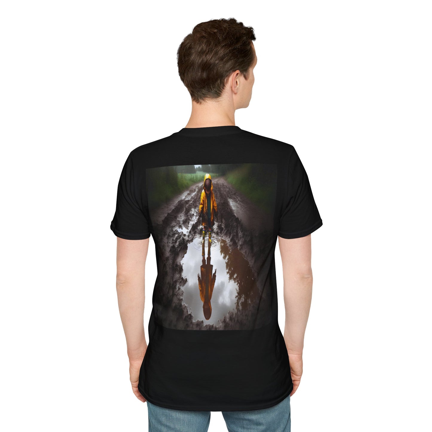 rainy day puddles Unisex Softstyle T-Shirt