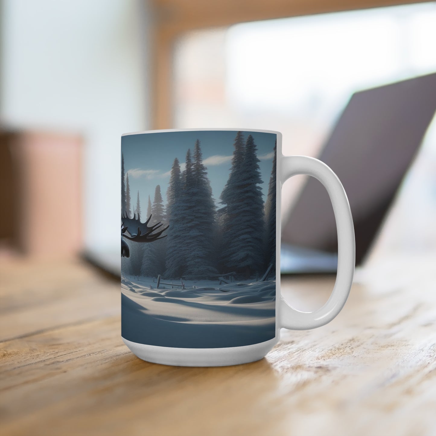 Snowy Bull Mug 15oz