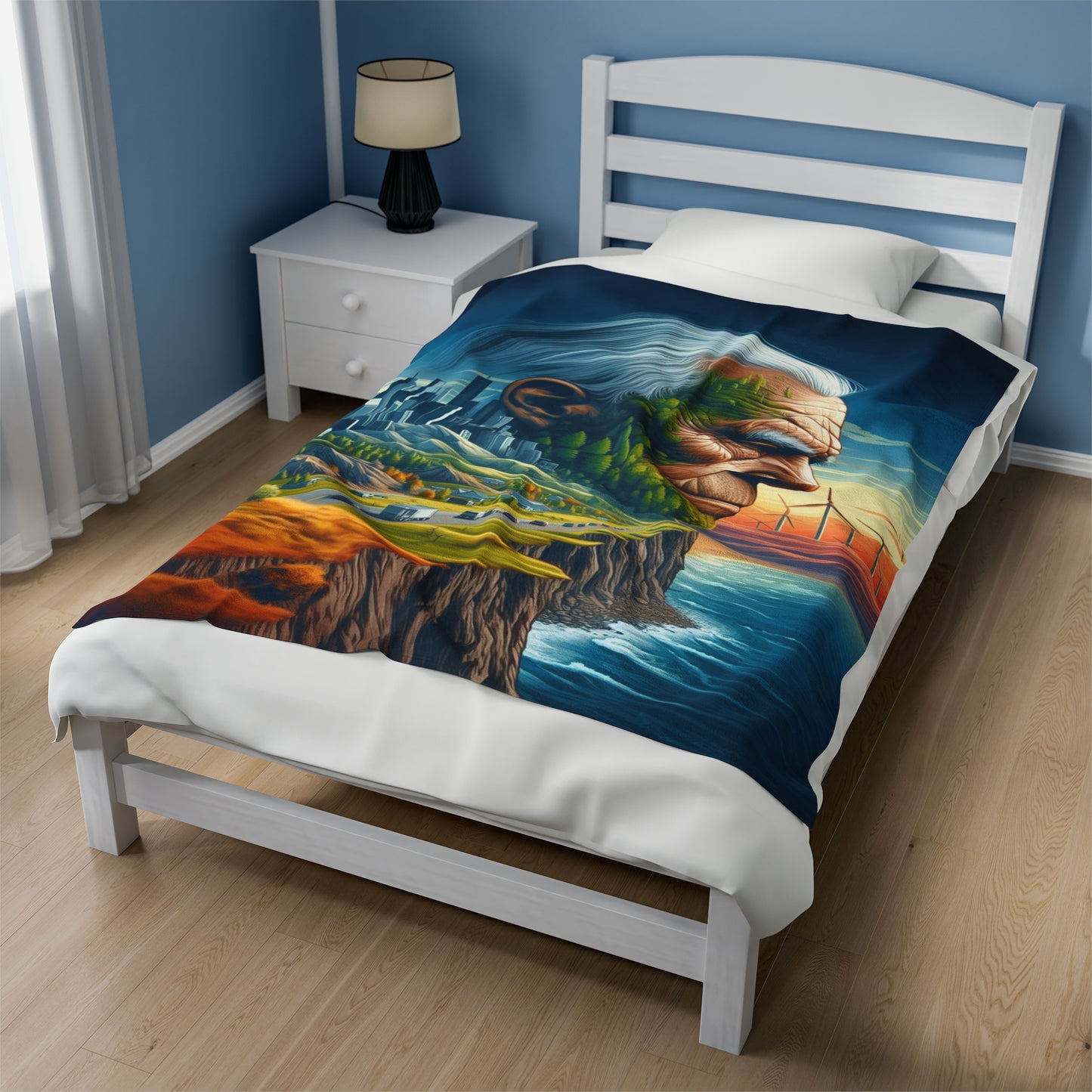 Whispers of the Ancestors Velveteen Plush Blanket