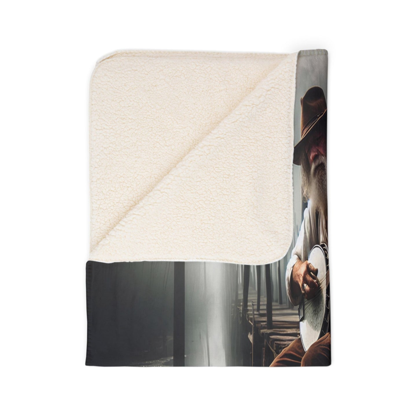 Bayou Banjo Dreams Fleece Sherpa Blanket