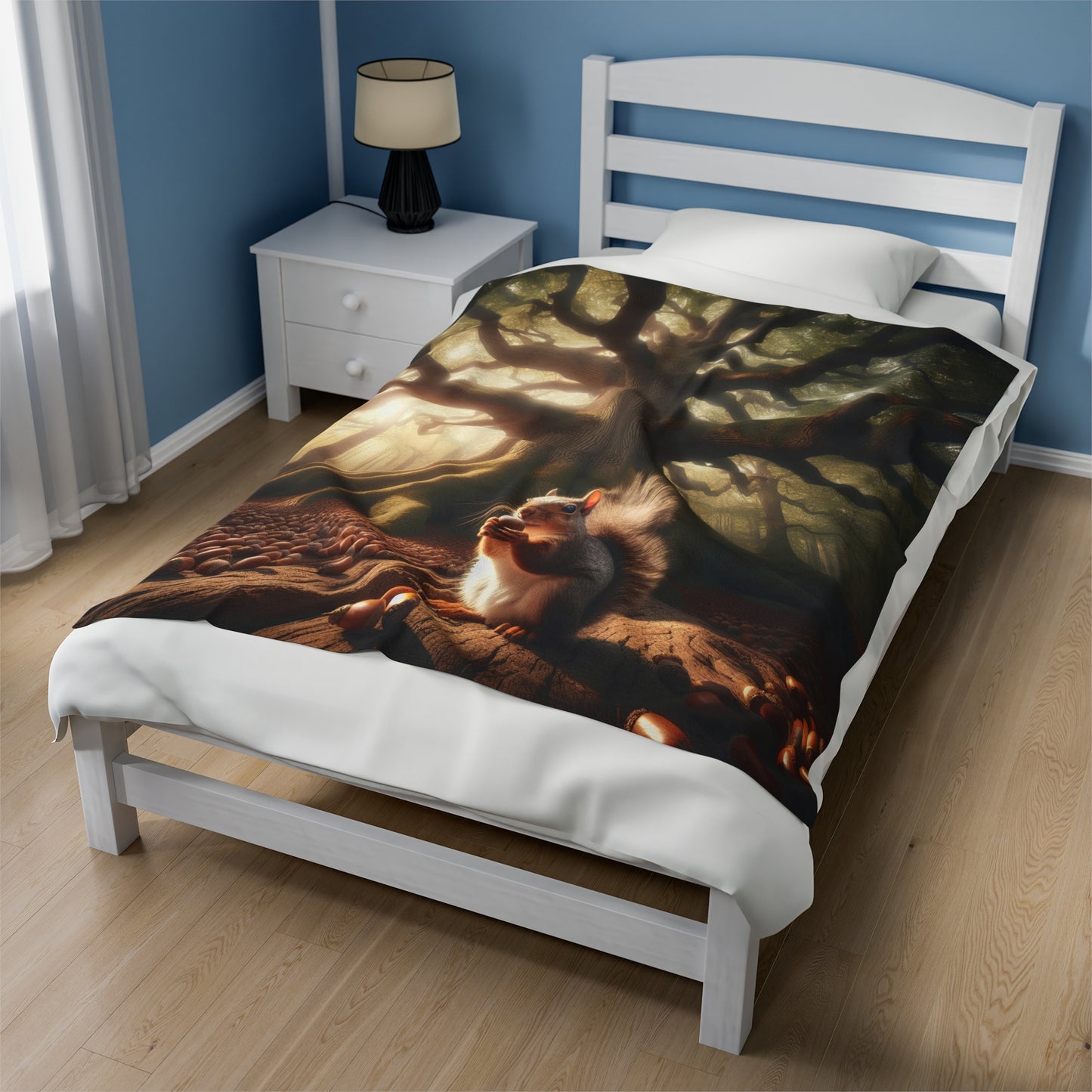 Autumn Scurry Velveteen Plush Blanket