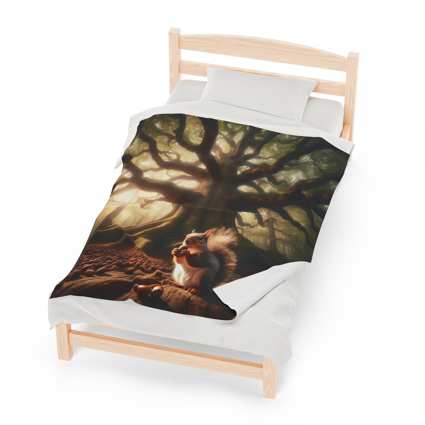 Autumn Scurry Velveteen Plush Blanket