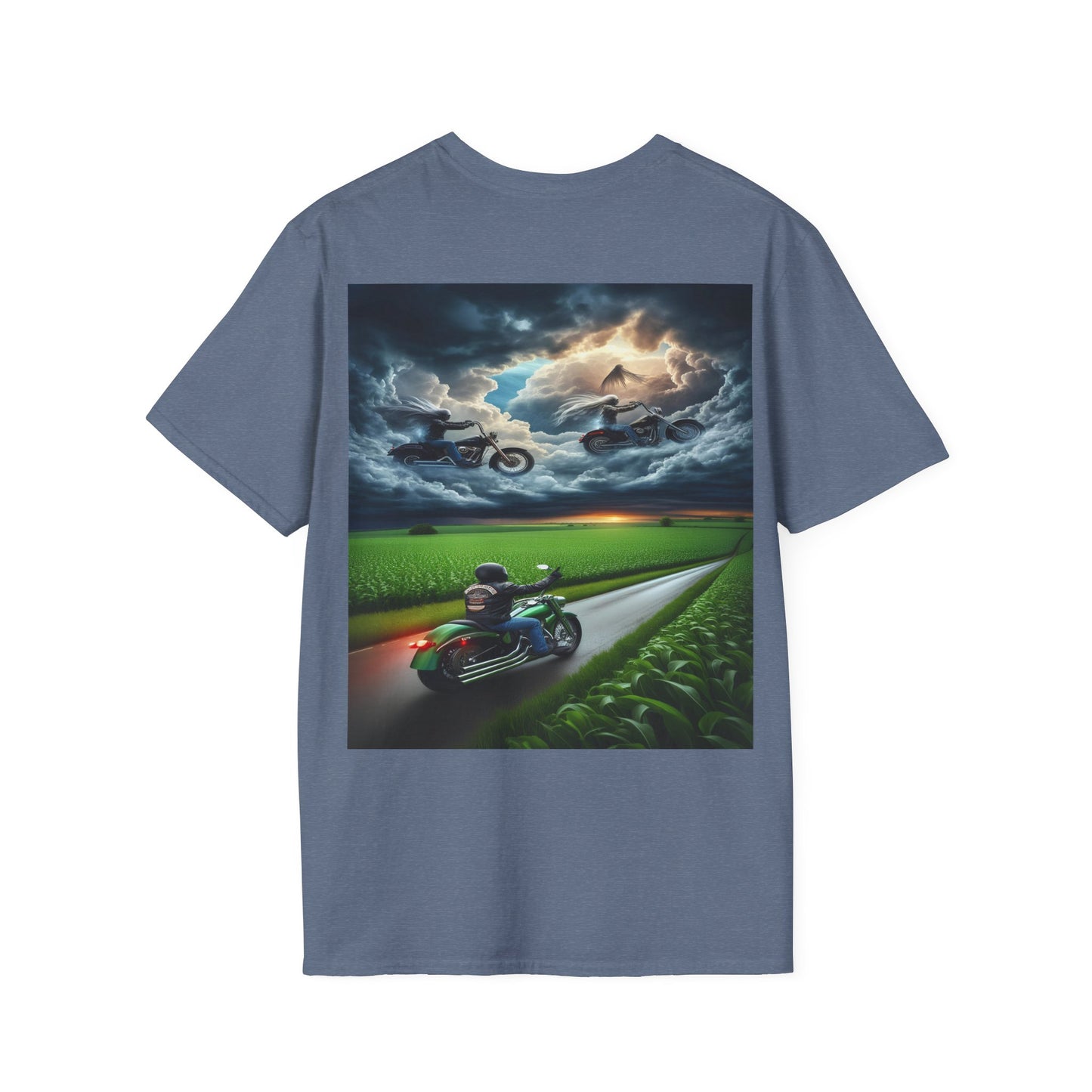 riders above Unisex Softstyle T-Shirt