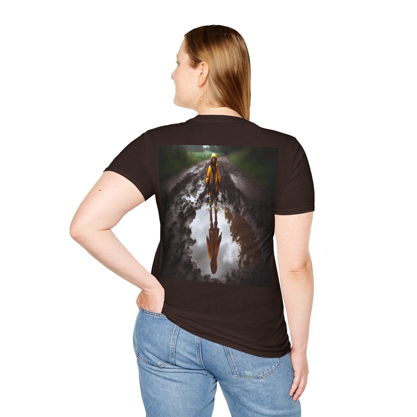 rainy day puddles Unisex Softstyle T-Shirt