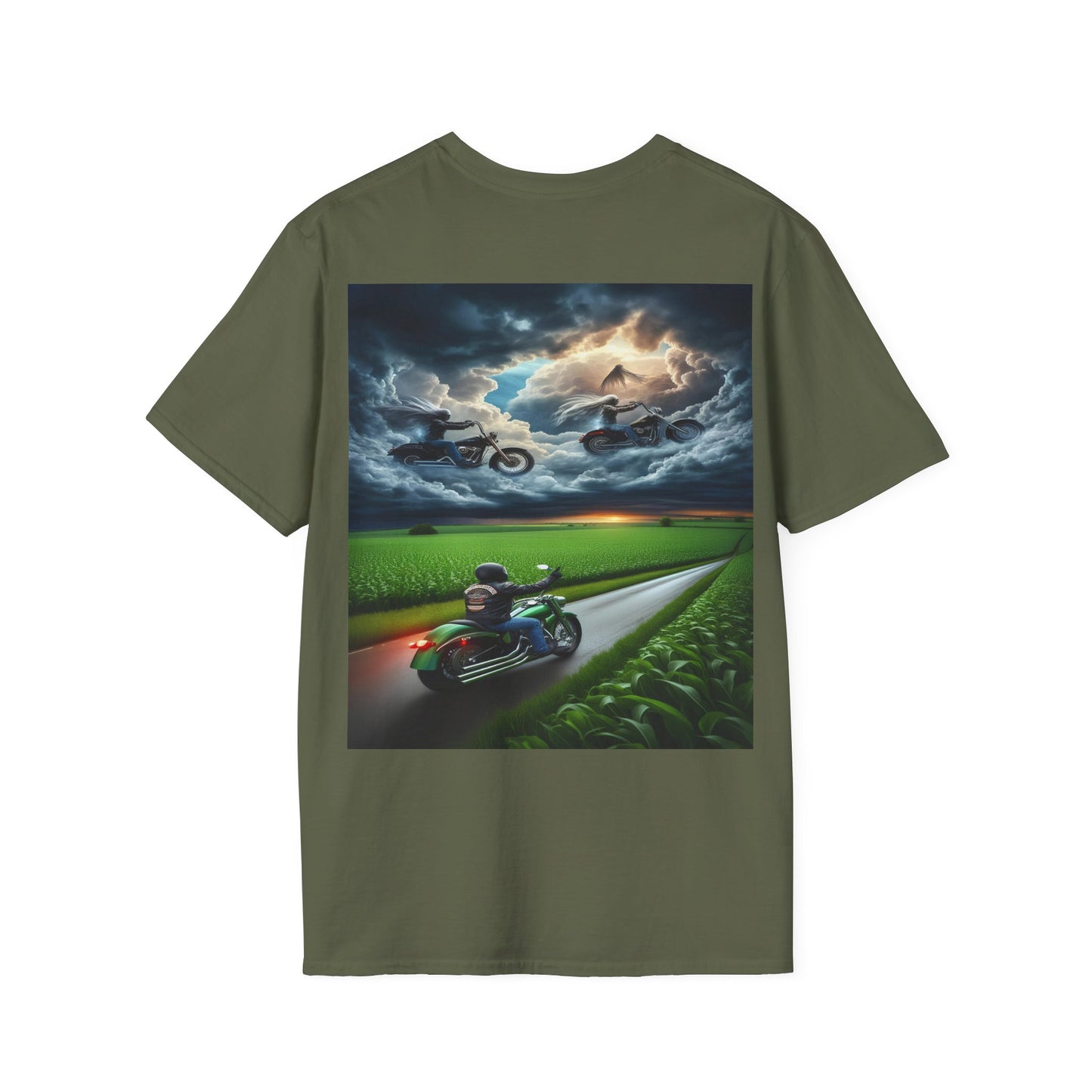 riders above Unisex Softstyle T-Shirt