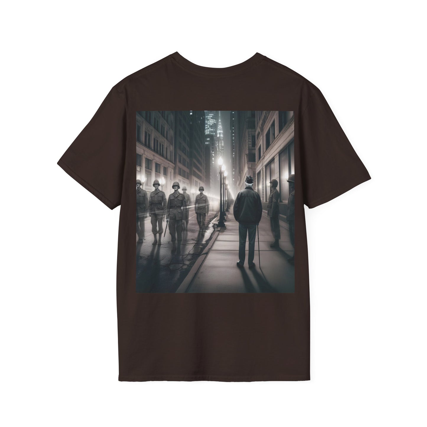 Ghost of a veteran Unisex Softstyle T-Shirt