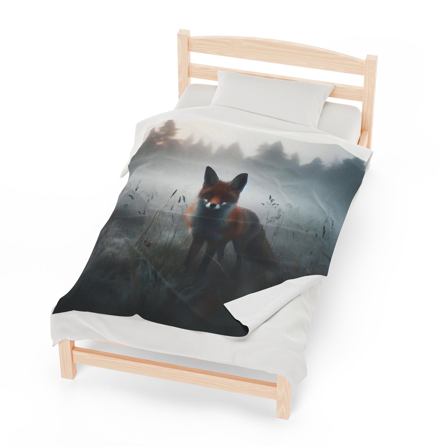Misty Prowler Velveteen Plush Blanket