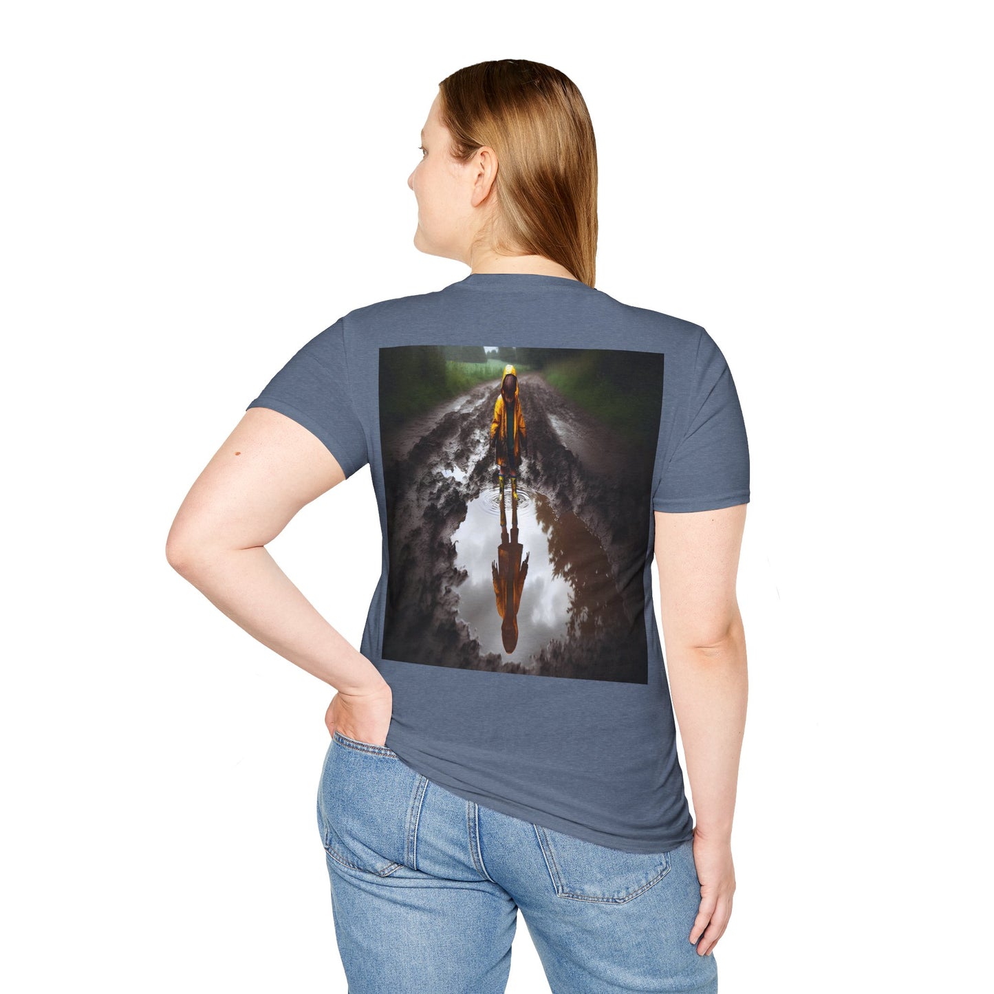 rainy day puddles Unisex Softstyle T-Shirt