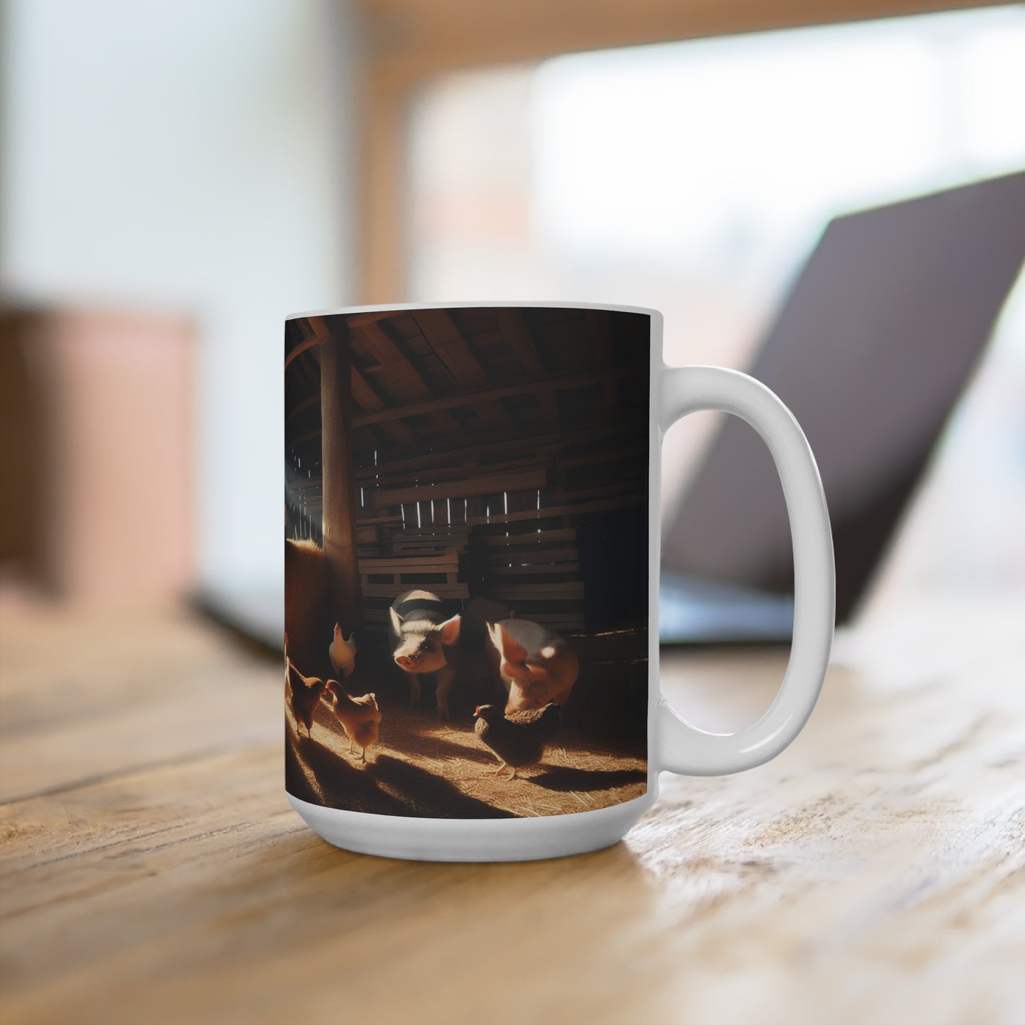 barn lunch Mug 15oz