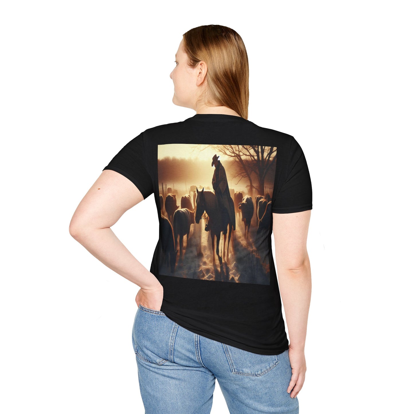 early morning rides Unisex Softstyle T-Shirt