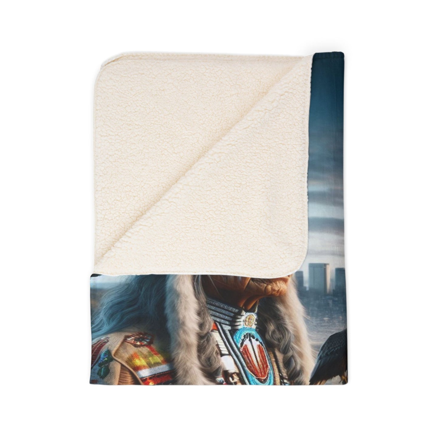 Tears of the Forgotten Plains Fleece Sherpa Blanket