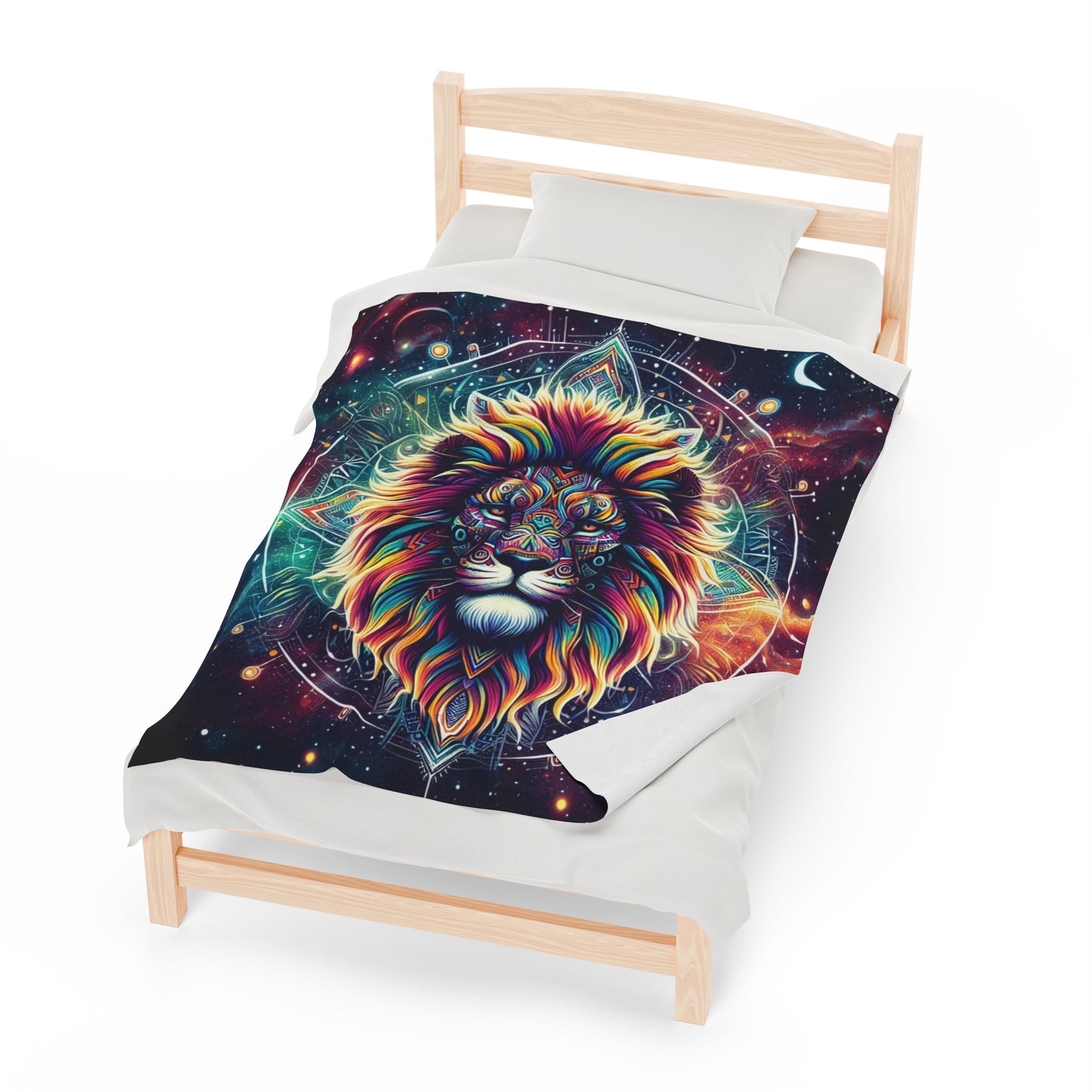 Mythic lion Velveteen Plush Blanket