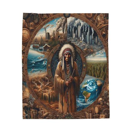 Echoes of a Lost Land Velveteen Plush Blanket