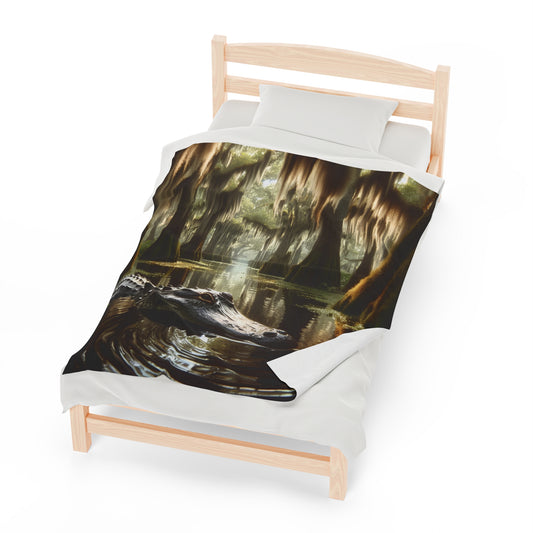 Swamp Guardian Velveteen Plush Blanket