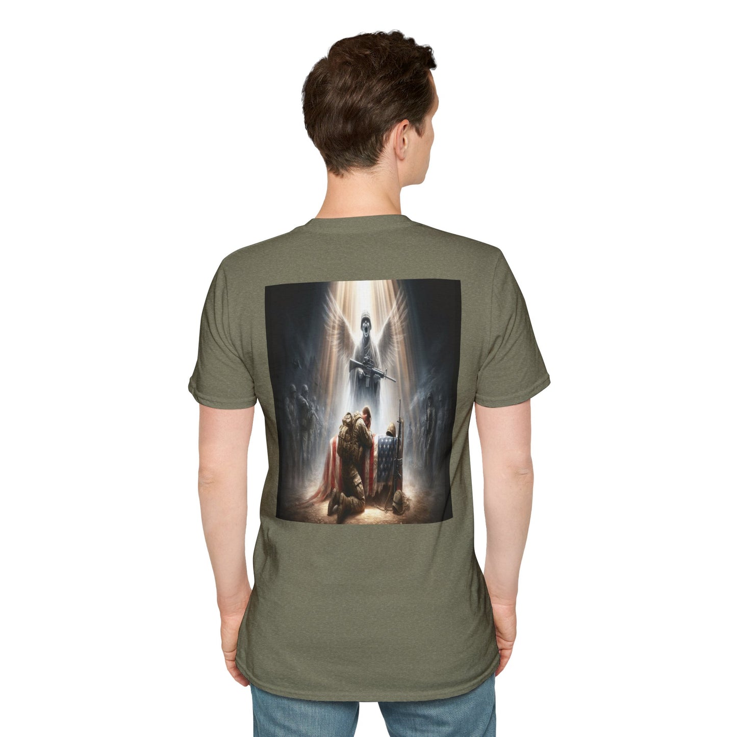 soldier's prayer an angels cry Unisex Softstyle T-Shirt