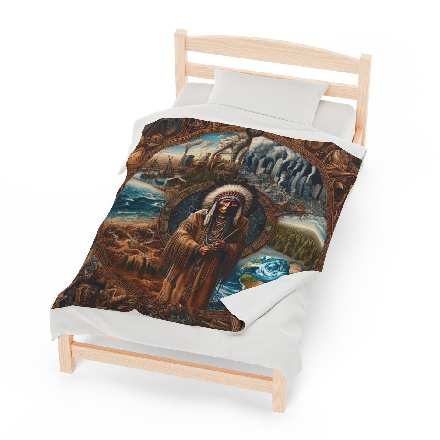 Echoes of a Lost Land Velveteen Plush Blanket