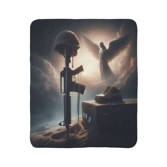 soldier memorial Fleece Sherpa Blanket