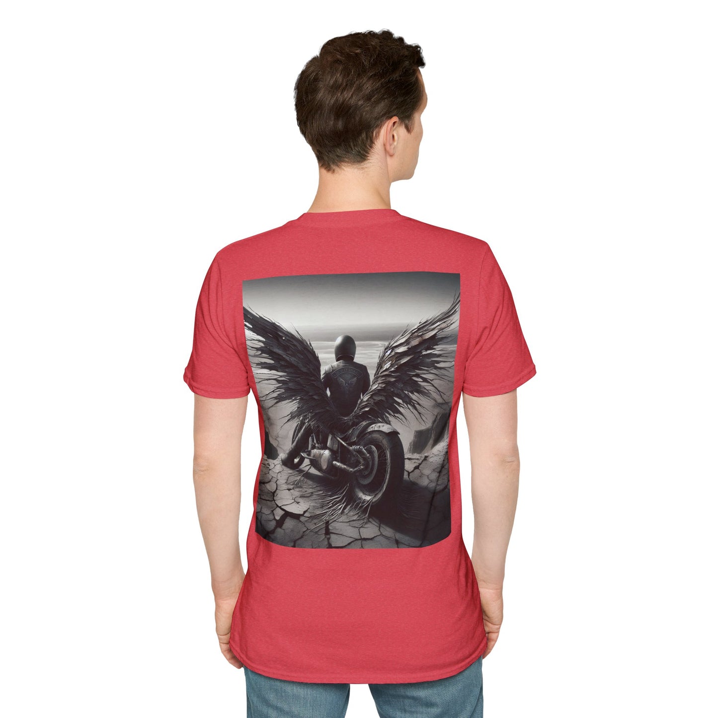 metal rider lonley desert Unisex Softstyle T-Shirt