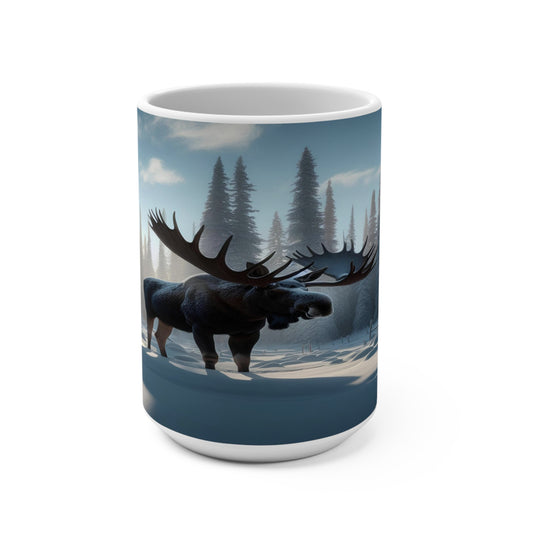Snowy Bull Mug 15oz