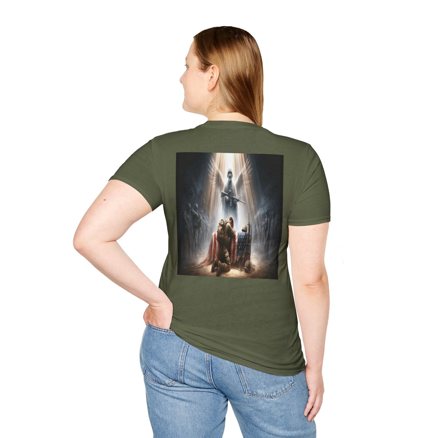 soldier's prayer an angels cry Unisex Softstyle T-Shirt