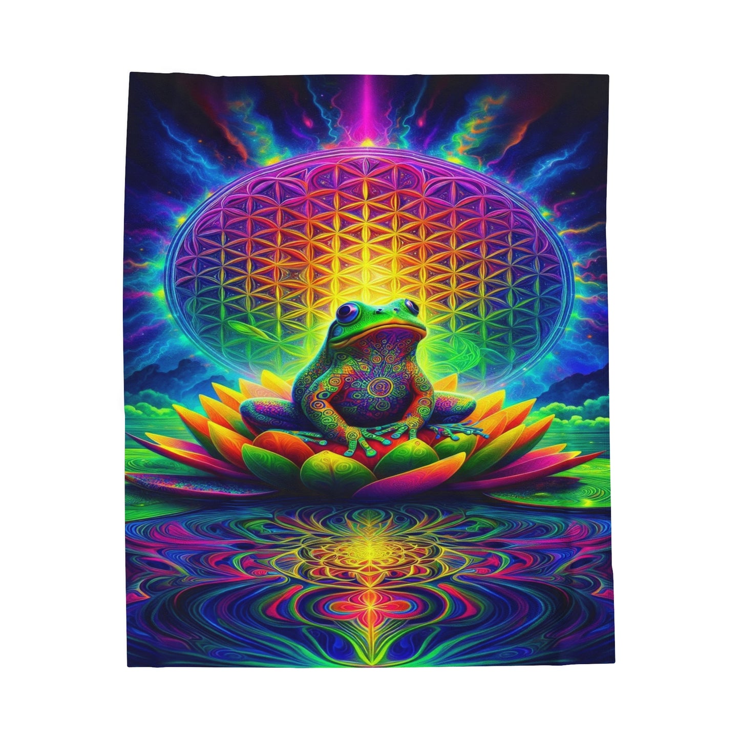 Frog’s Nirvana Velveteen Plush Blanket
