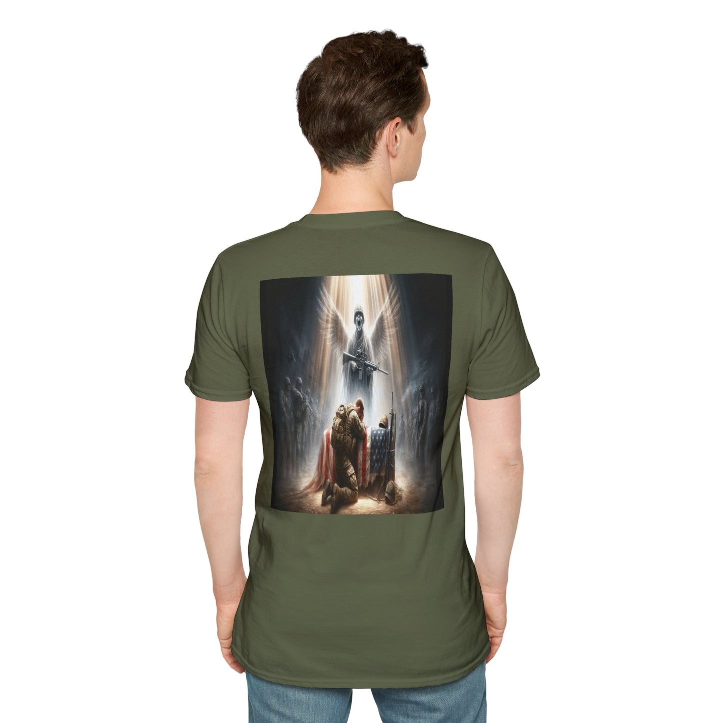 soldier's prayer an angels cry Unisex Softstyle T-Shirt