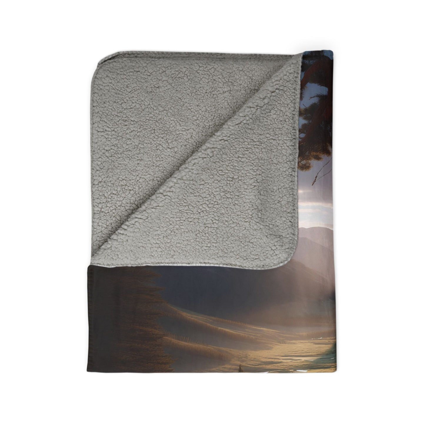 Trailside Reflections Fleece Sherpa Blanket