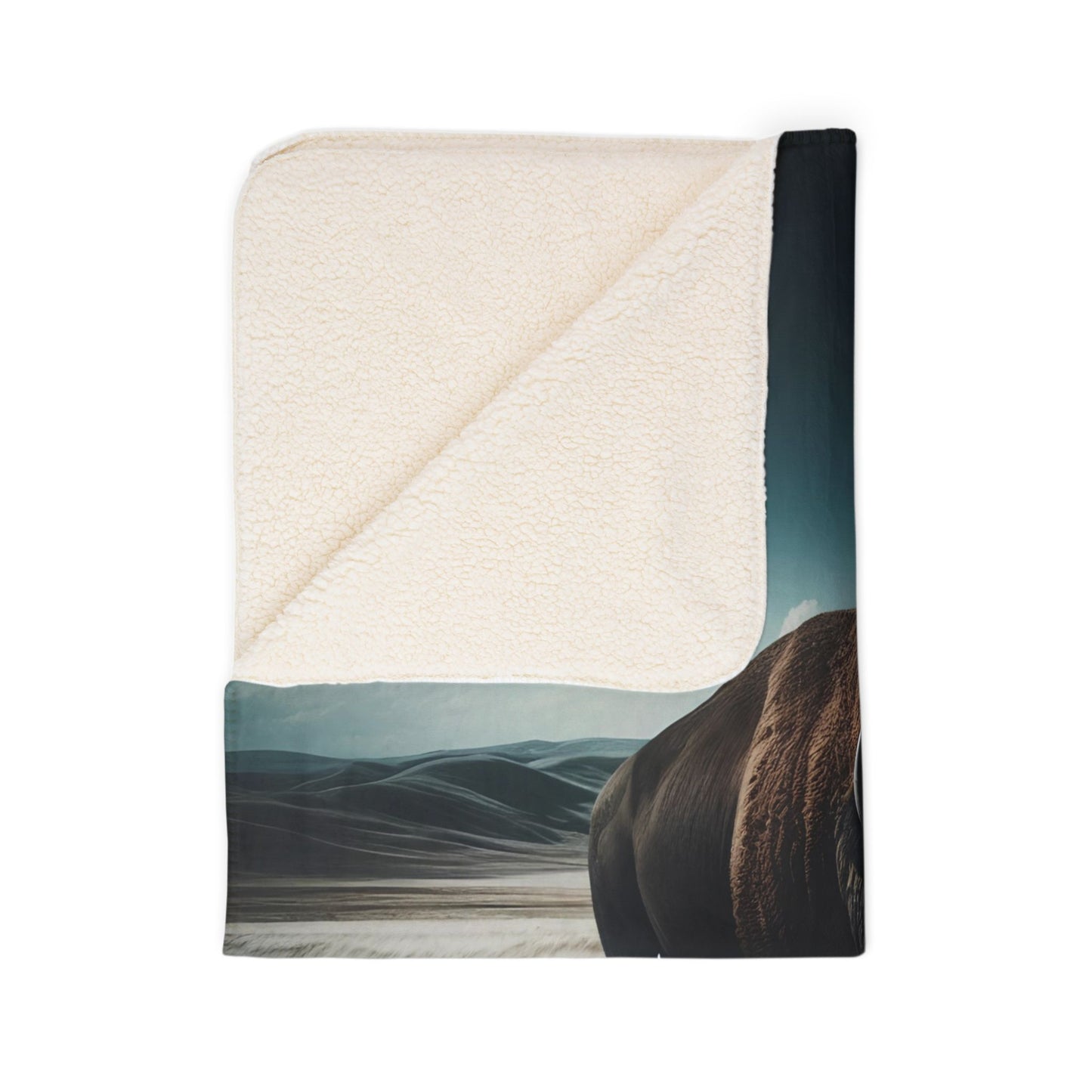 Spirit of the Plains Fleece Sherpa Blanket