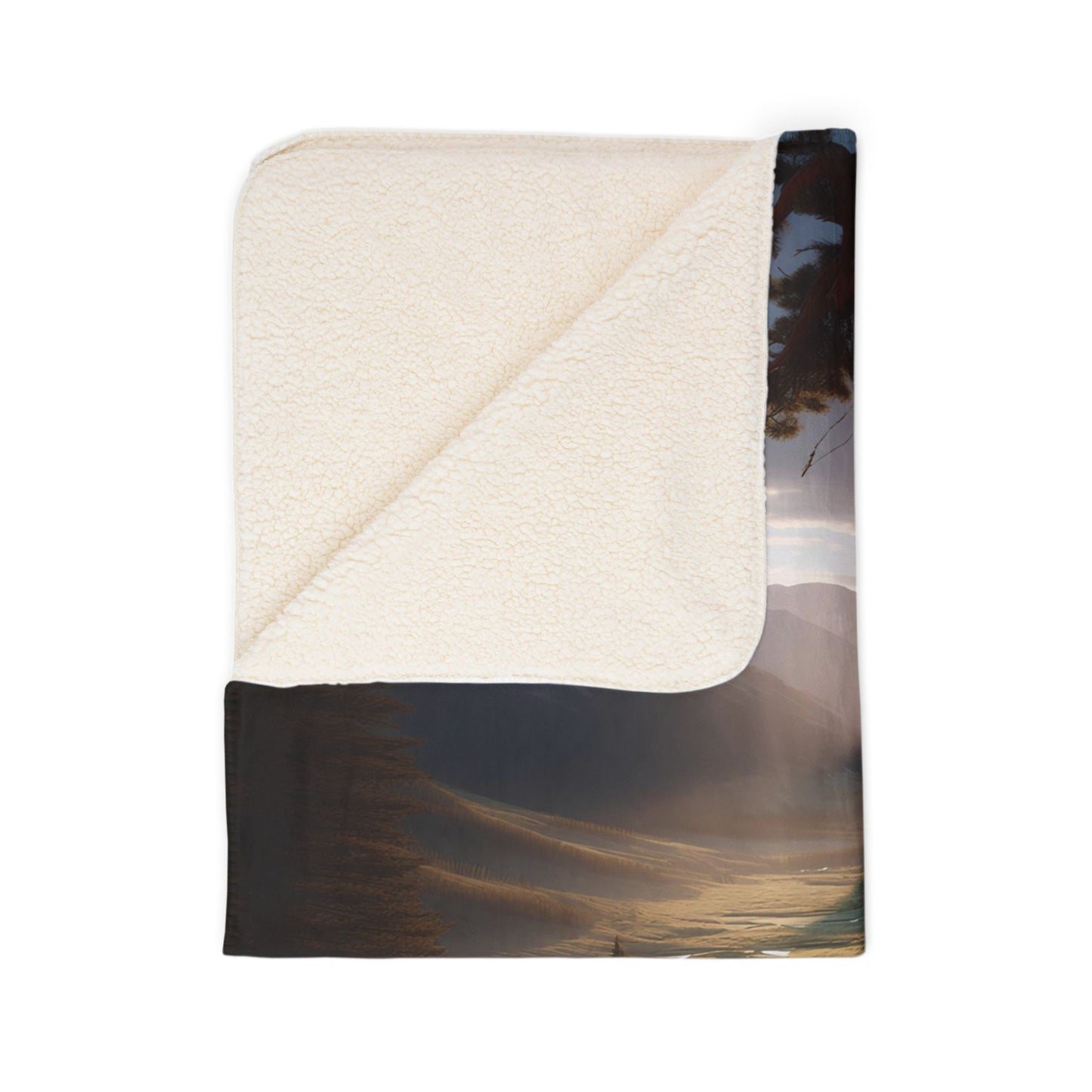 Trailside Reflections Fleece Sherpa Blanket