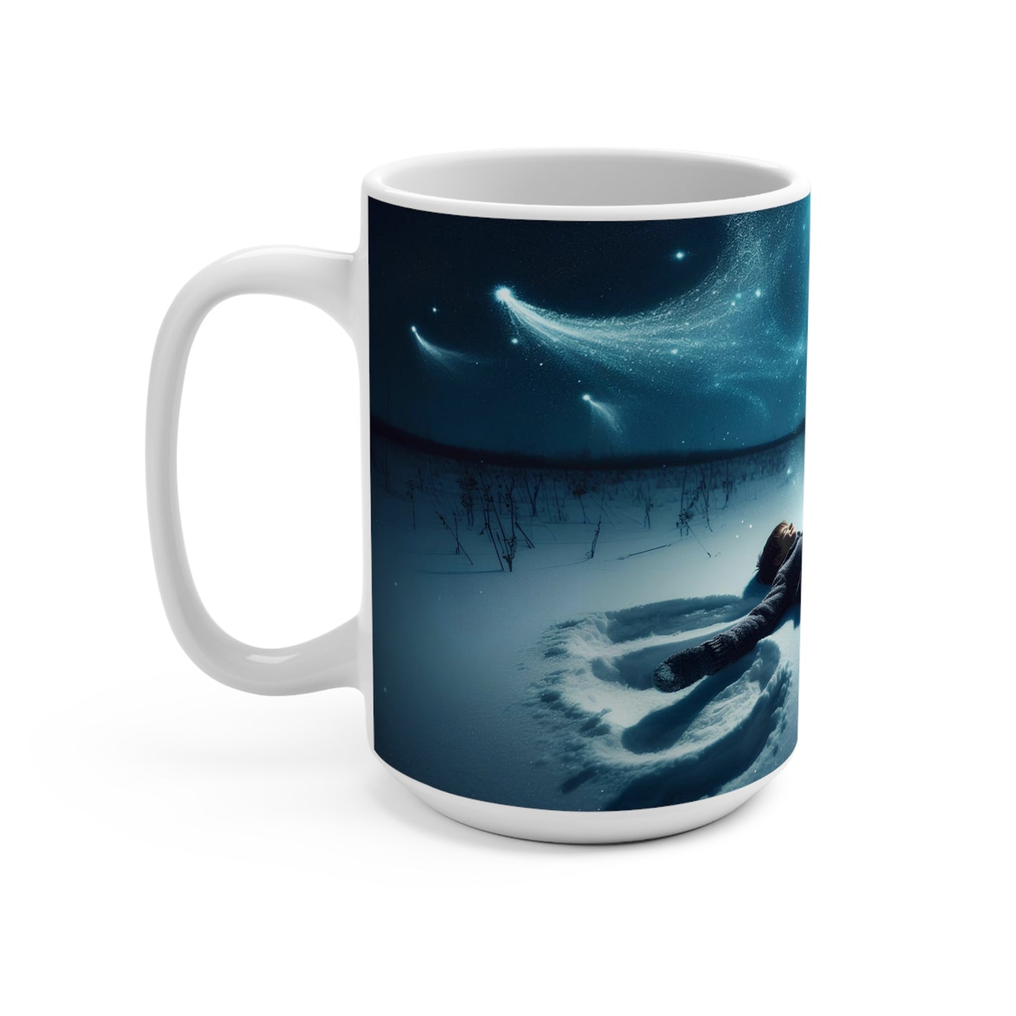 winter time angels Mug 15oz