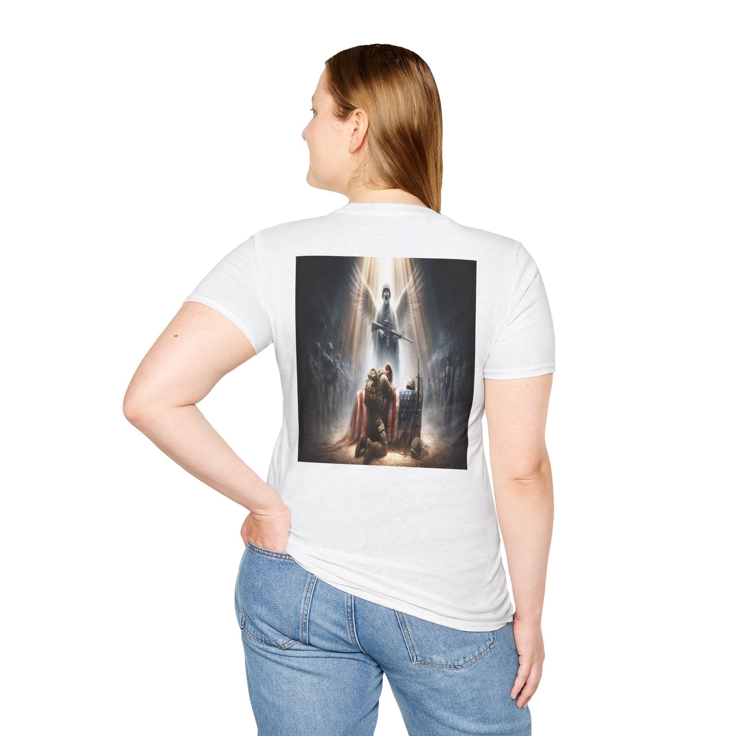 soldier's prayer an angels cry Unisex Softstyle T-Shirt